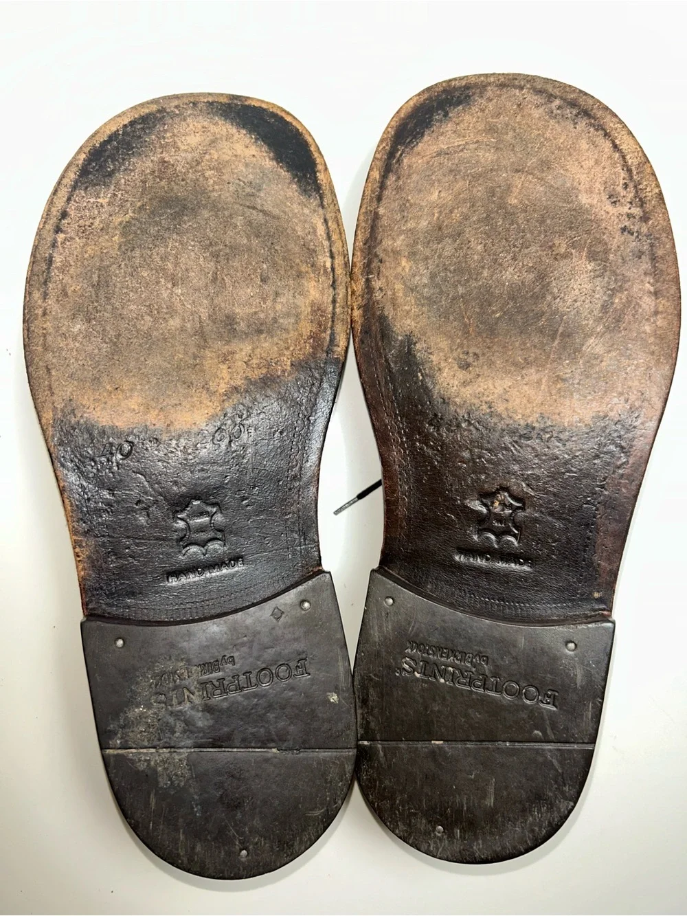 Footprints by Birkenstock Handmade Brown Leather Lace-Up Oxford Shoe